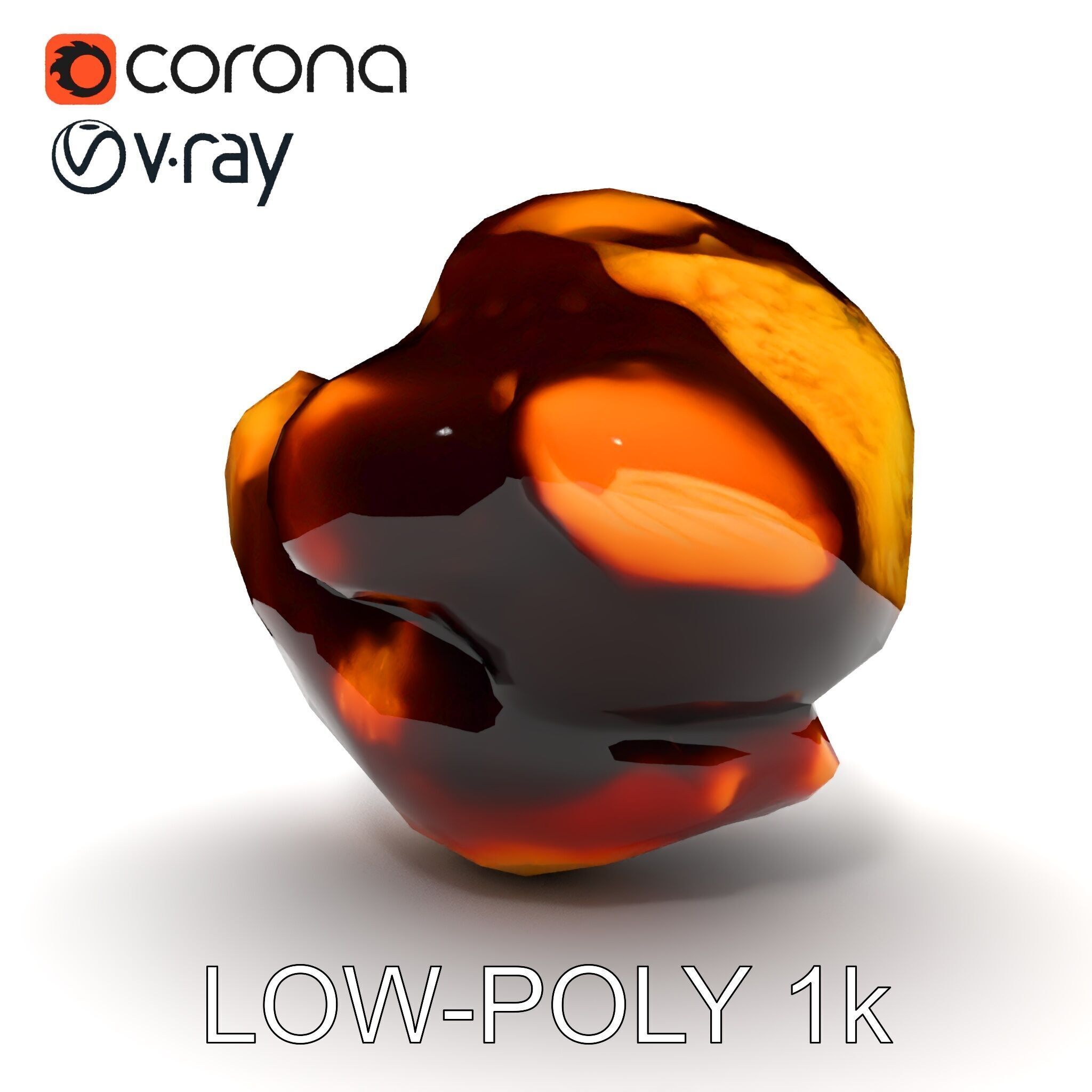 Roasted Chicken Slice Model Pack with Sauce and Garnish Low-poly 3D model_31