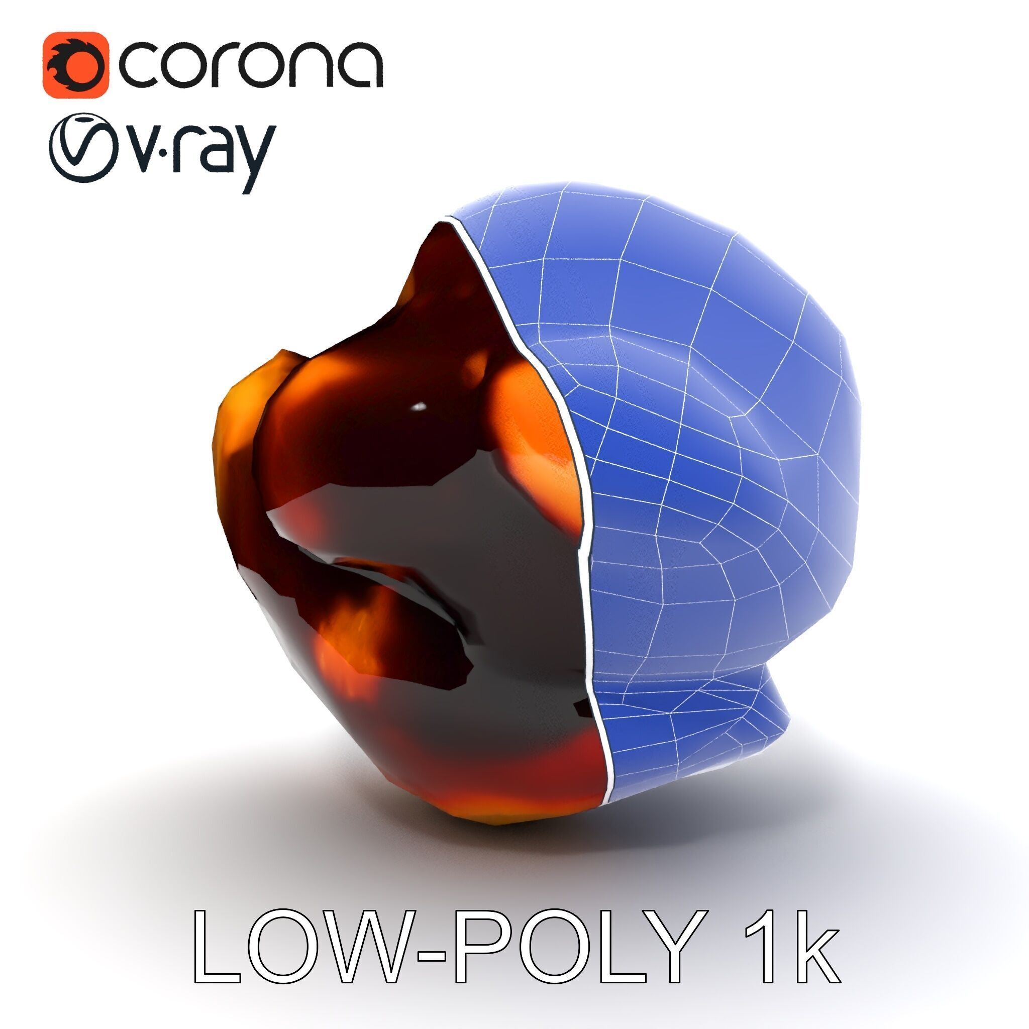 Roasted Chicken Slice Model Pack with Sauce and Garnish Low-poly 3D model_28