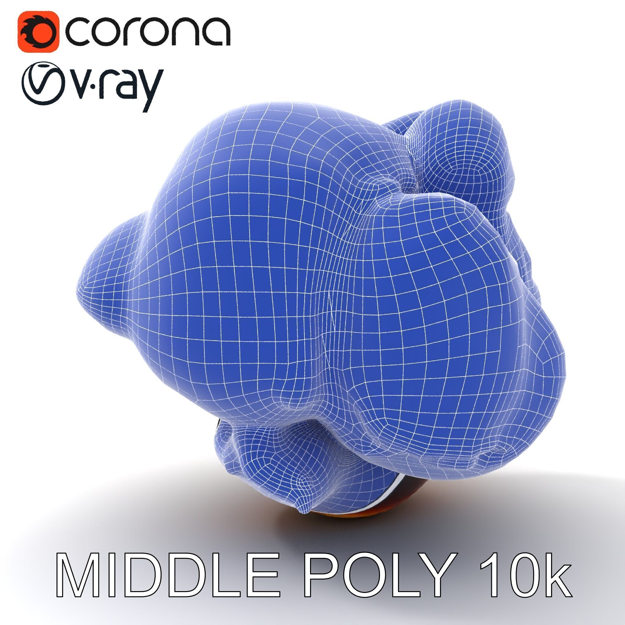 Roasted Chicken Slice Model Pack with Sauce and Garnish Low-poly 3D model_6