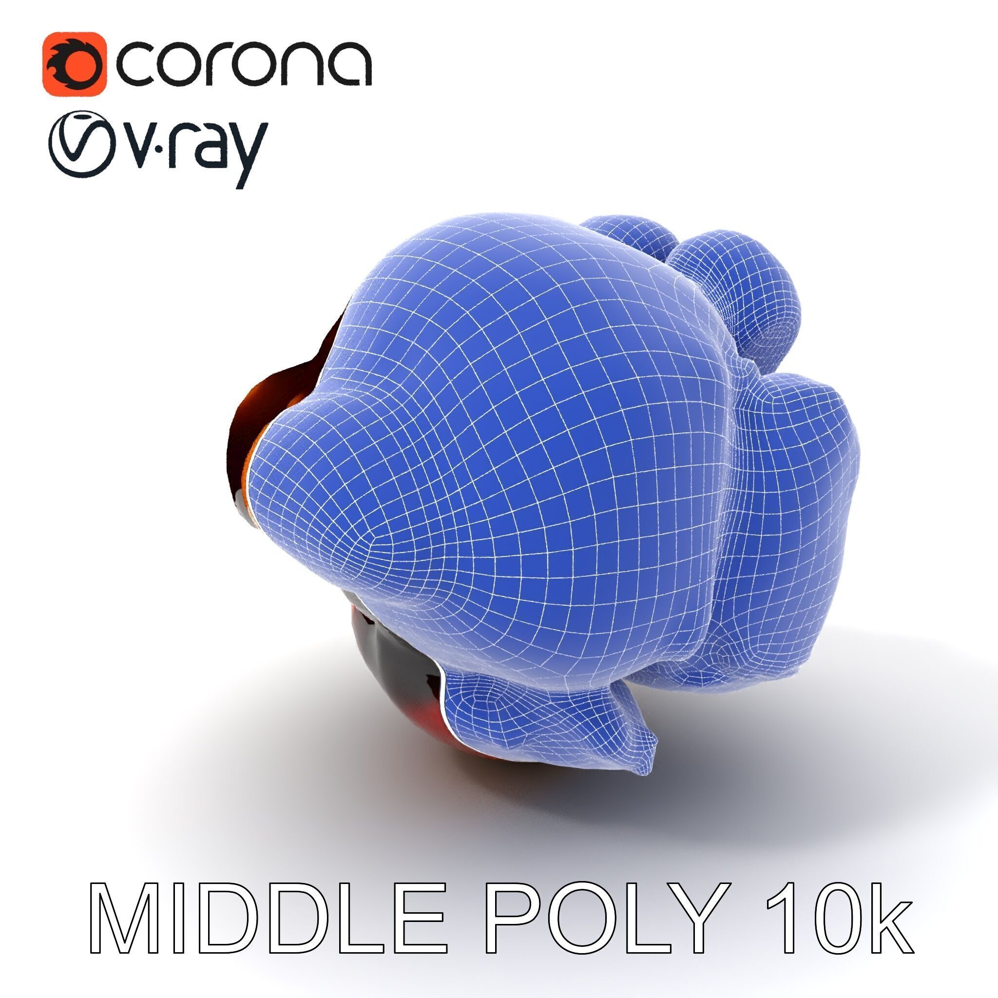 Roasted Chicken Slice Model Pack with Sauce and Garnish Low-poly 3D model_16