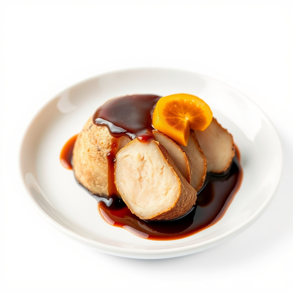 Roasted Chicken Slice Model Pack with Sauce and Garnish Low-poly 3D model_4