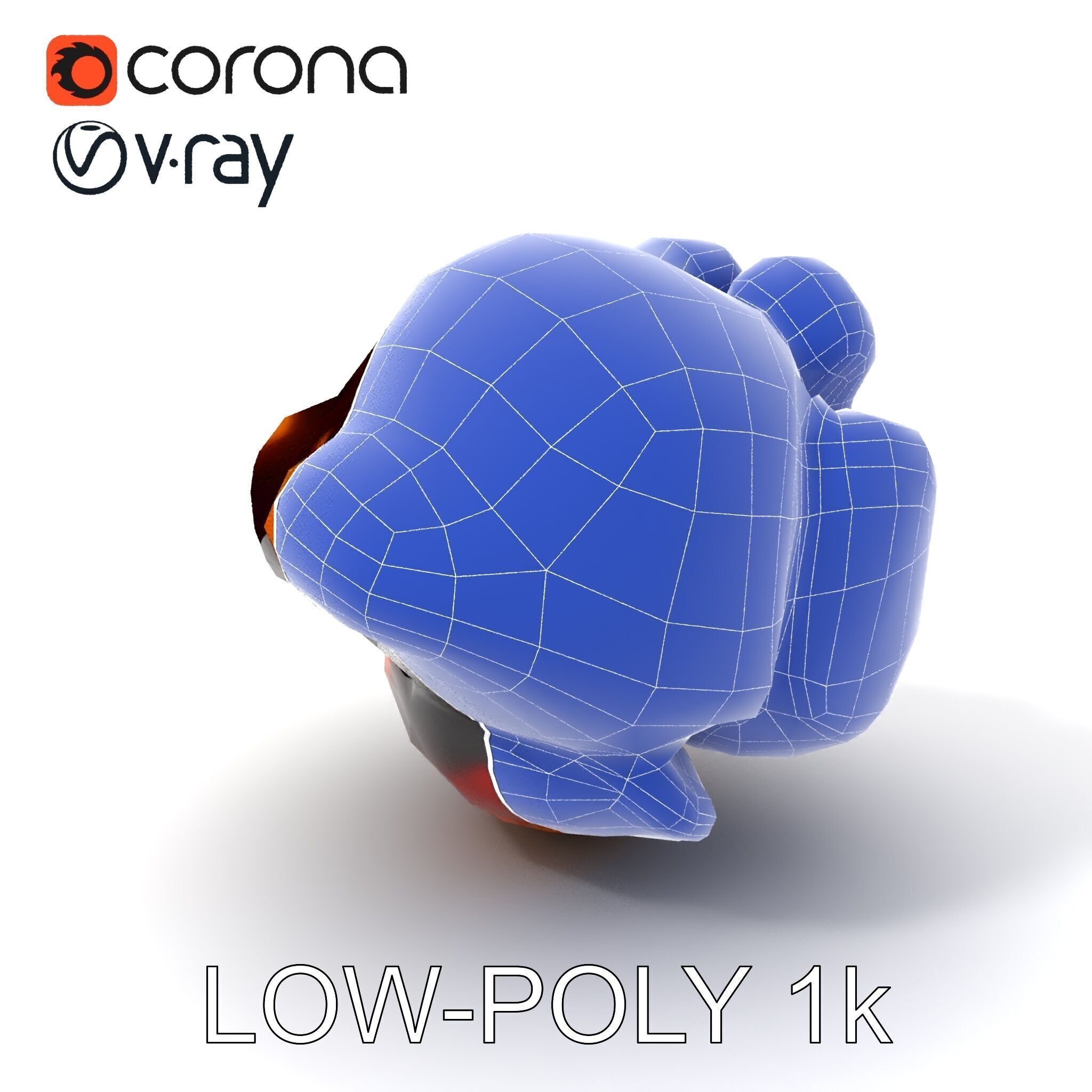 Roasted Chicken Slice Model Pack with Sauce and Garnish Low-poly 3D model_17