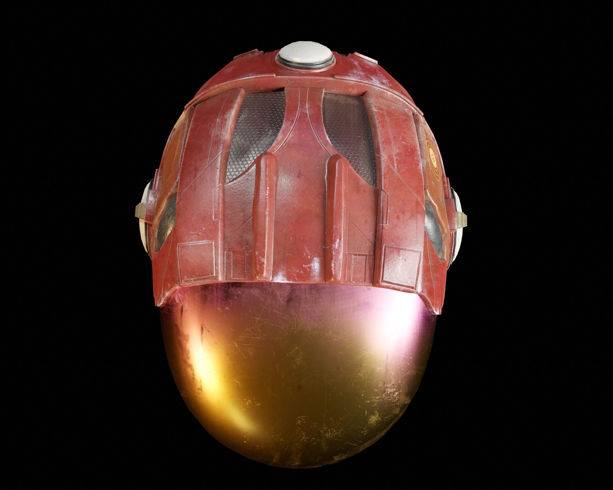 Sci-Fi Helmet Low-poly 3D model_18