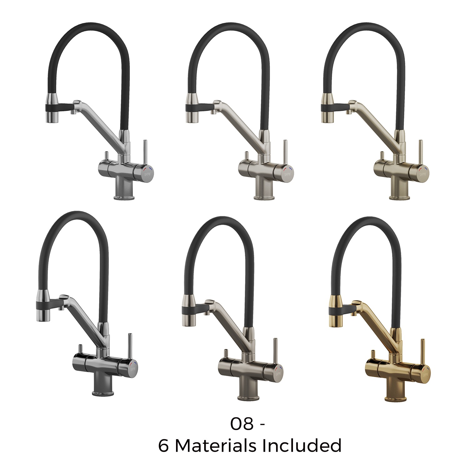Kitchen Faucet Bundle - 37 High-Quality 3D Models 3D Model Collection_8