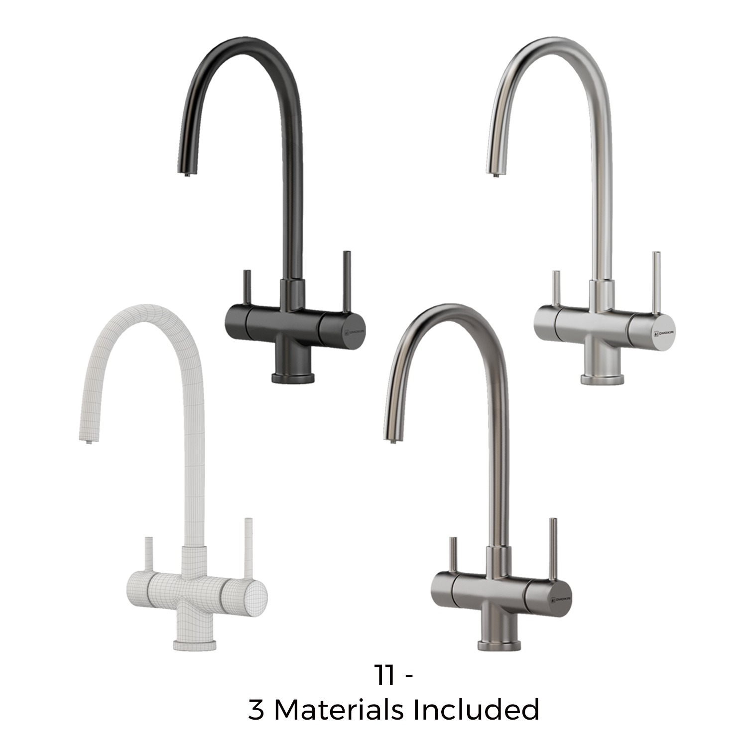 Kitchen Faucet Bundle - 37 High-Quality 3D Models 3D Model Collection_12
