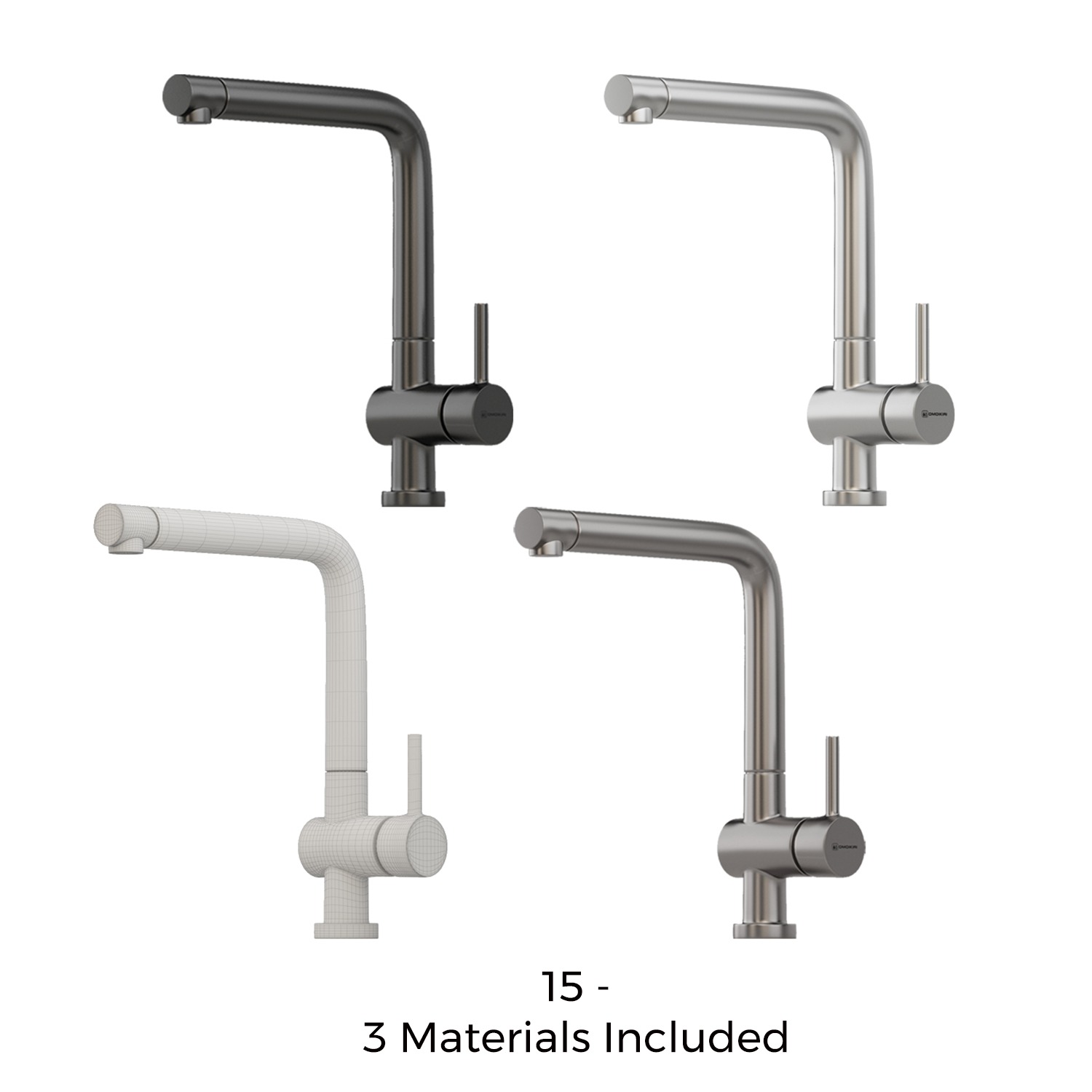 Kitchen Faucet Bundle - 37 High-Quality 3D Models 3D Model Collection_15