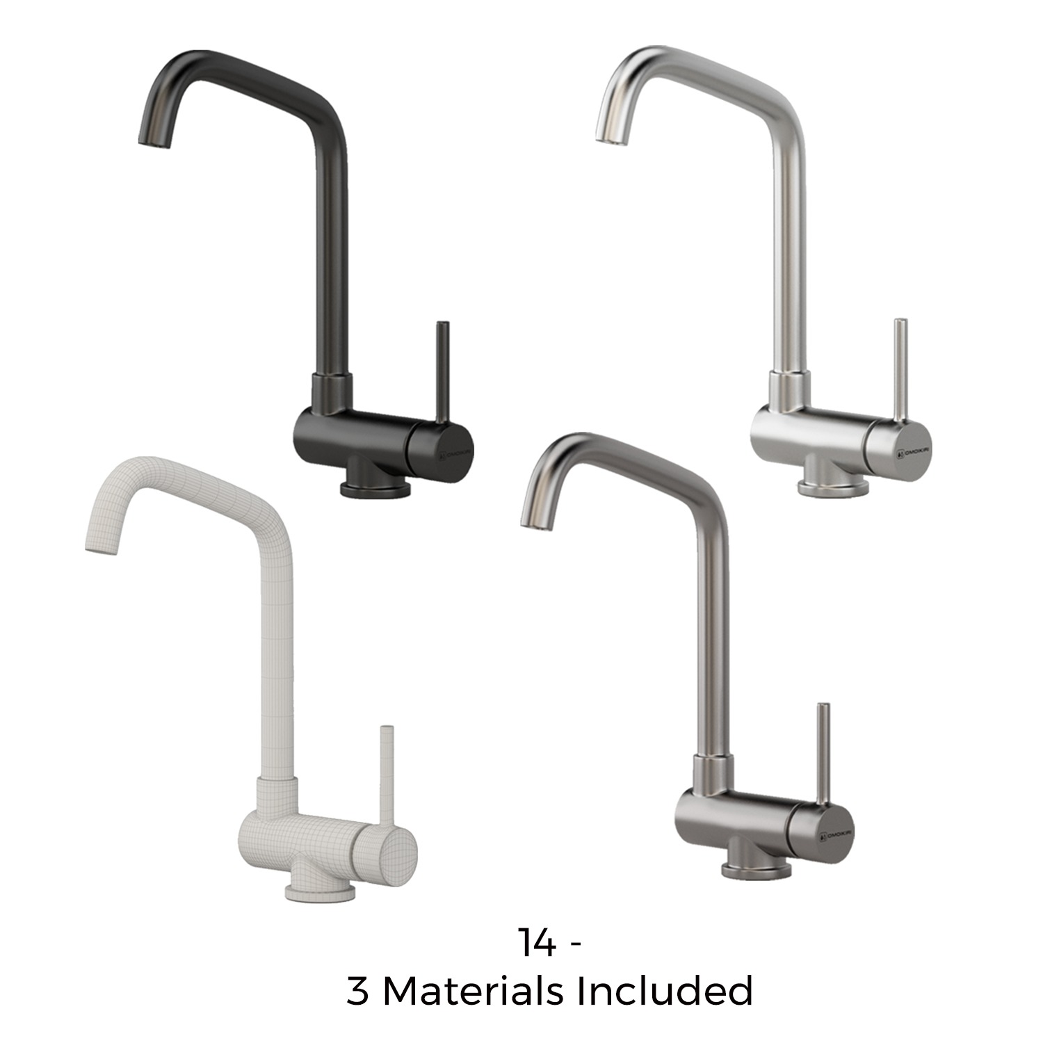 Kitchen Faucet Bundle - 37 High-Quality 3D Models 3D Model Collection_14