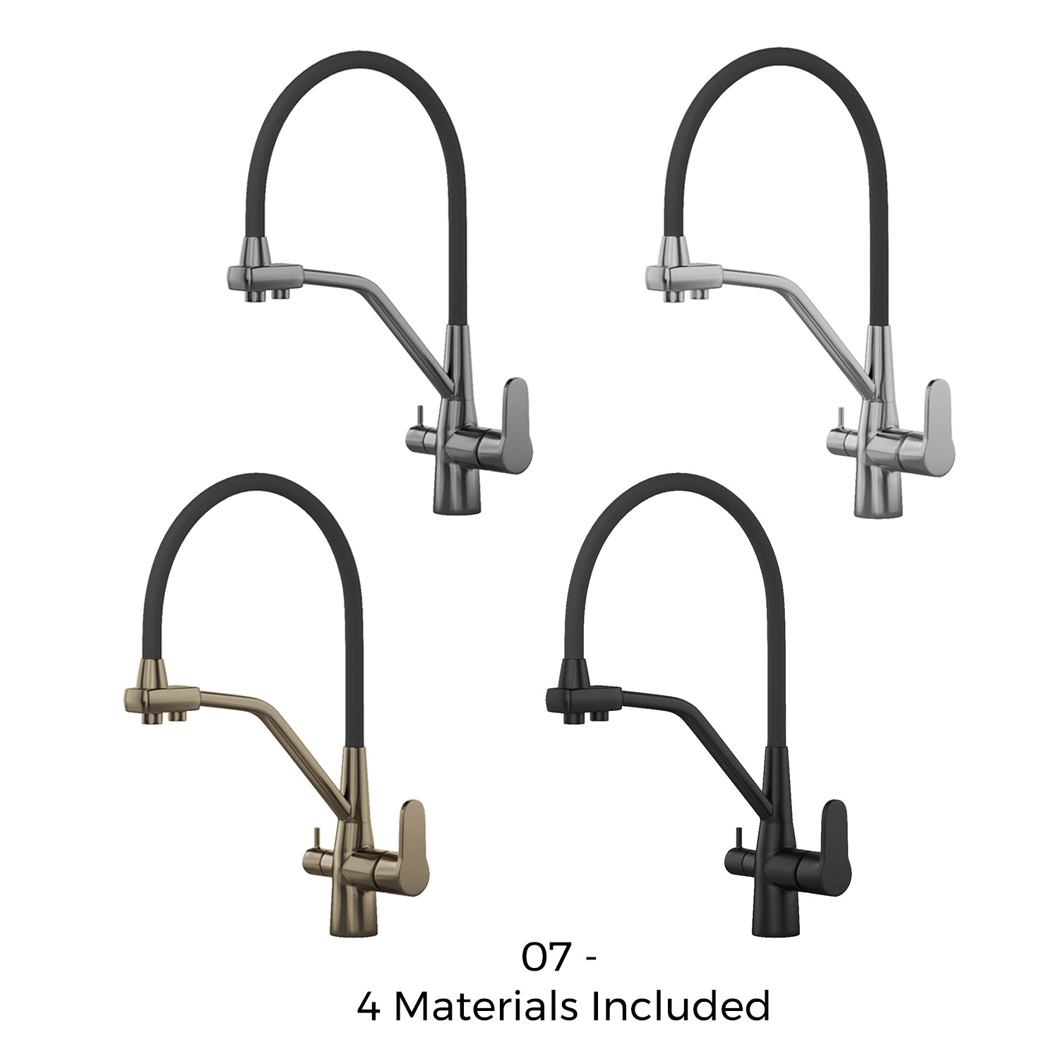 Kitchen Faucet Bundle - 37 High-Quality 3D Models 3D Model Collection_7