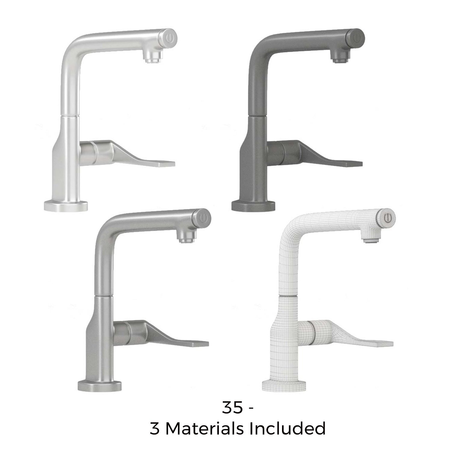 Kitchen Faucet Bundle - 37 High-Quality 3D Models 3D Model Collection_27