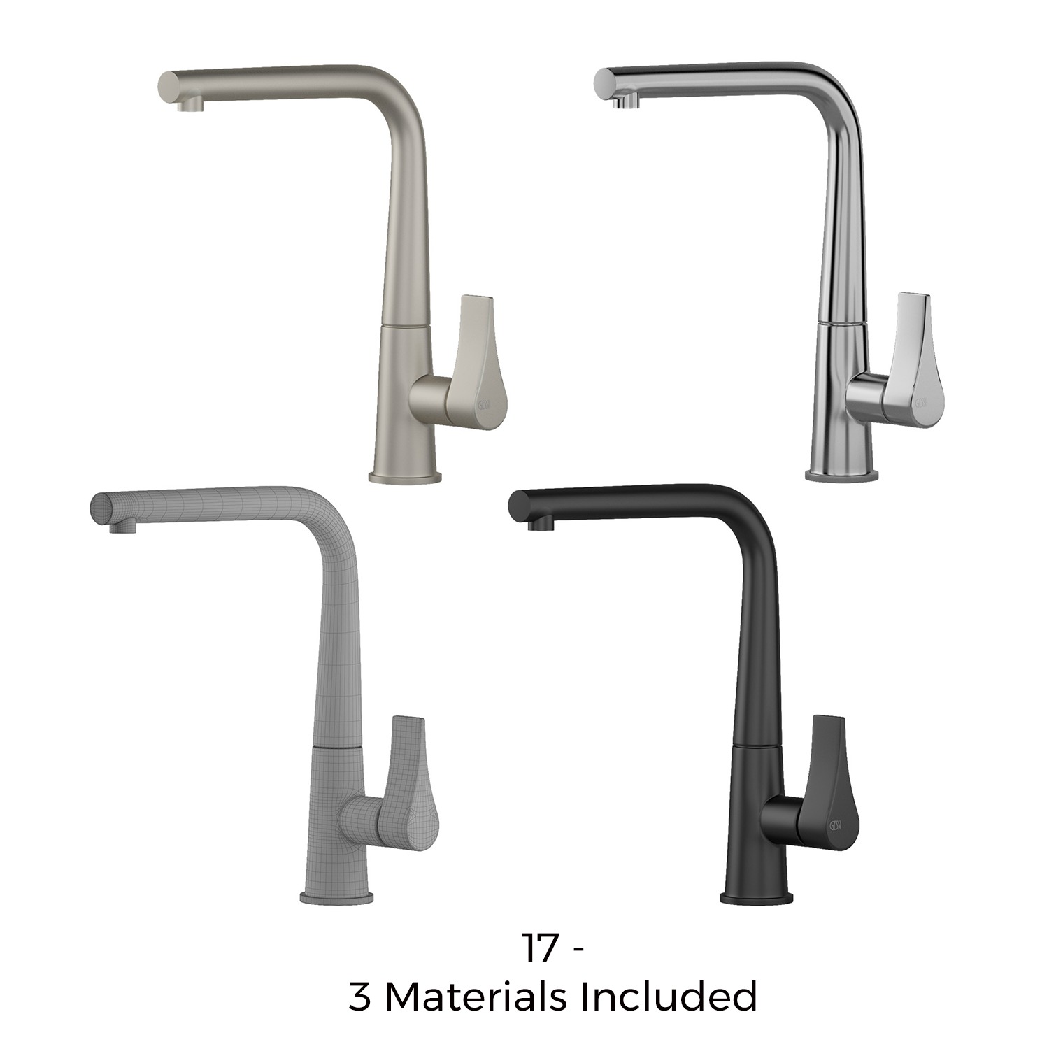 Kitchen Faucet Bundle - 37 High-Quality 3D Models 3D Model Collection_17