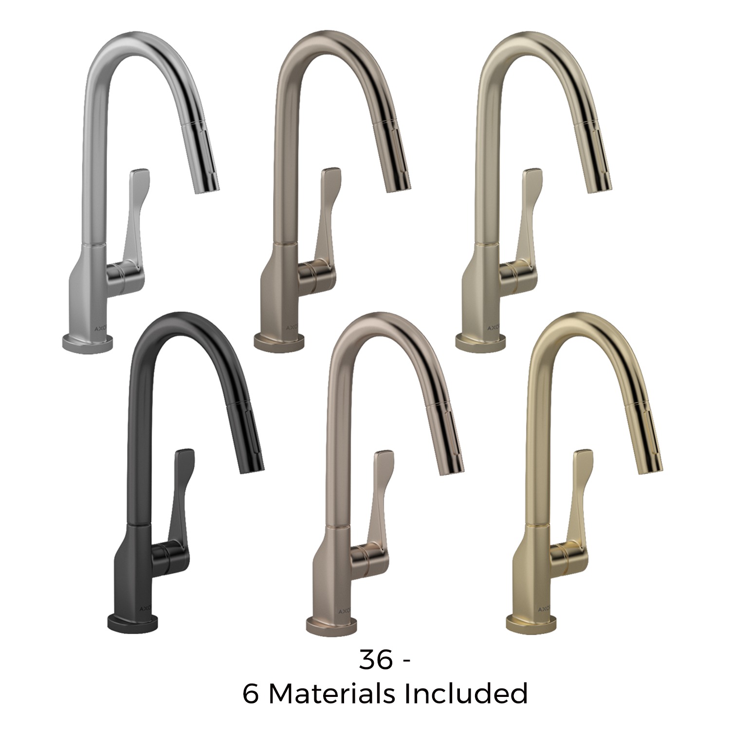 Kitchen Faucet Bundle - 37 High-Quality 3D Models 3D Model Collection_28