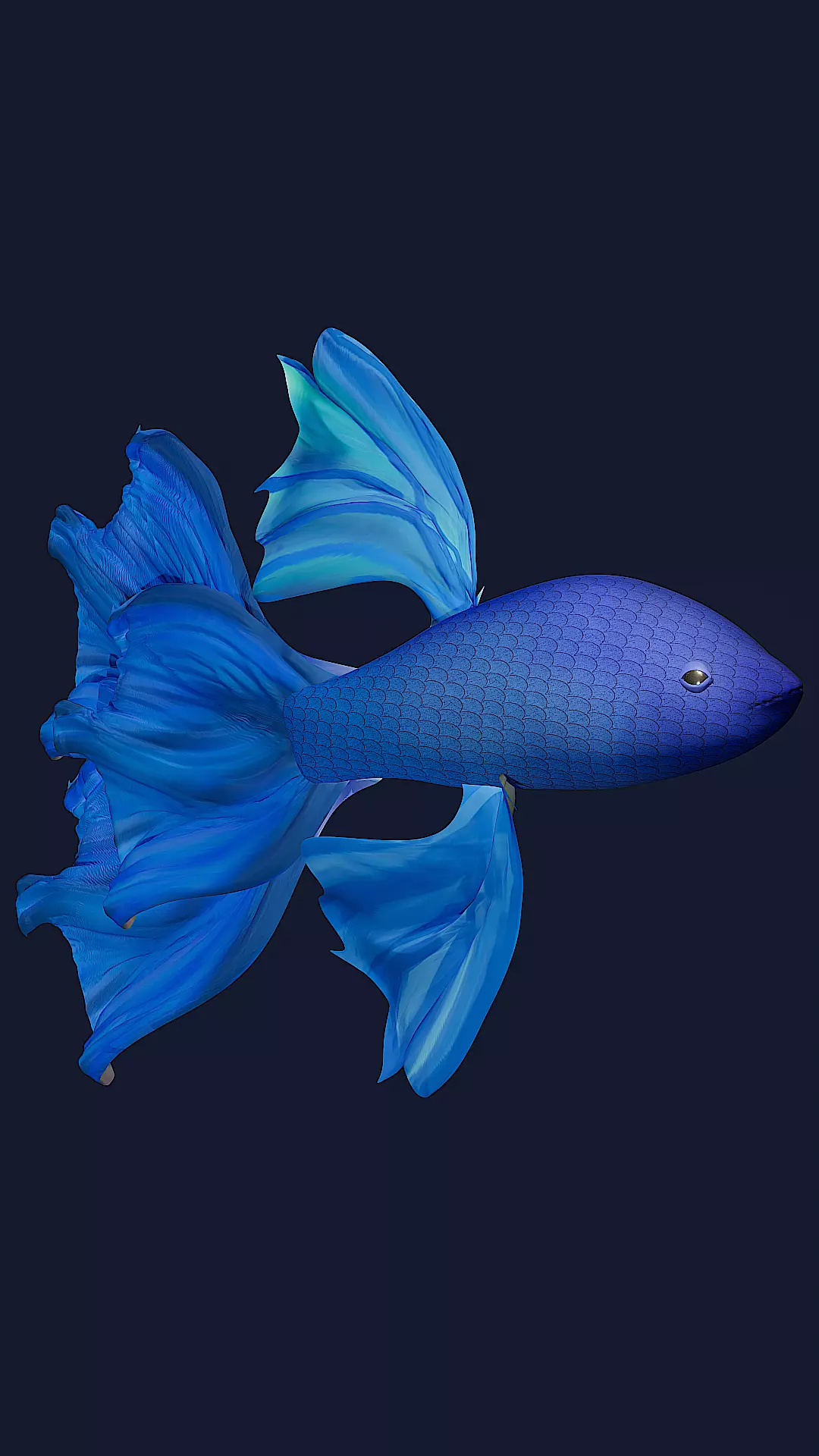 3D Fish Model Cartoon Sea Creatures 3D model_0