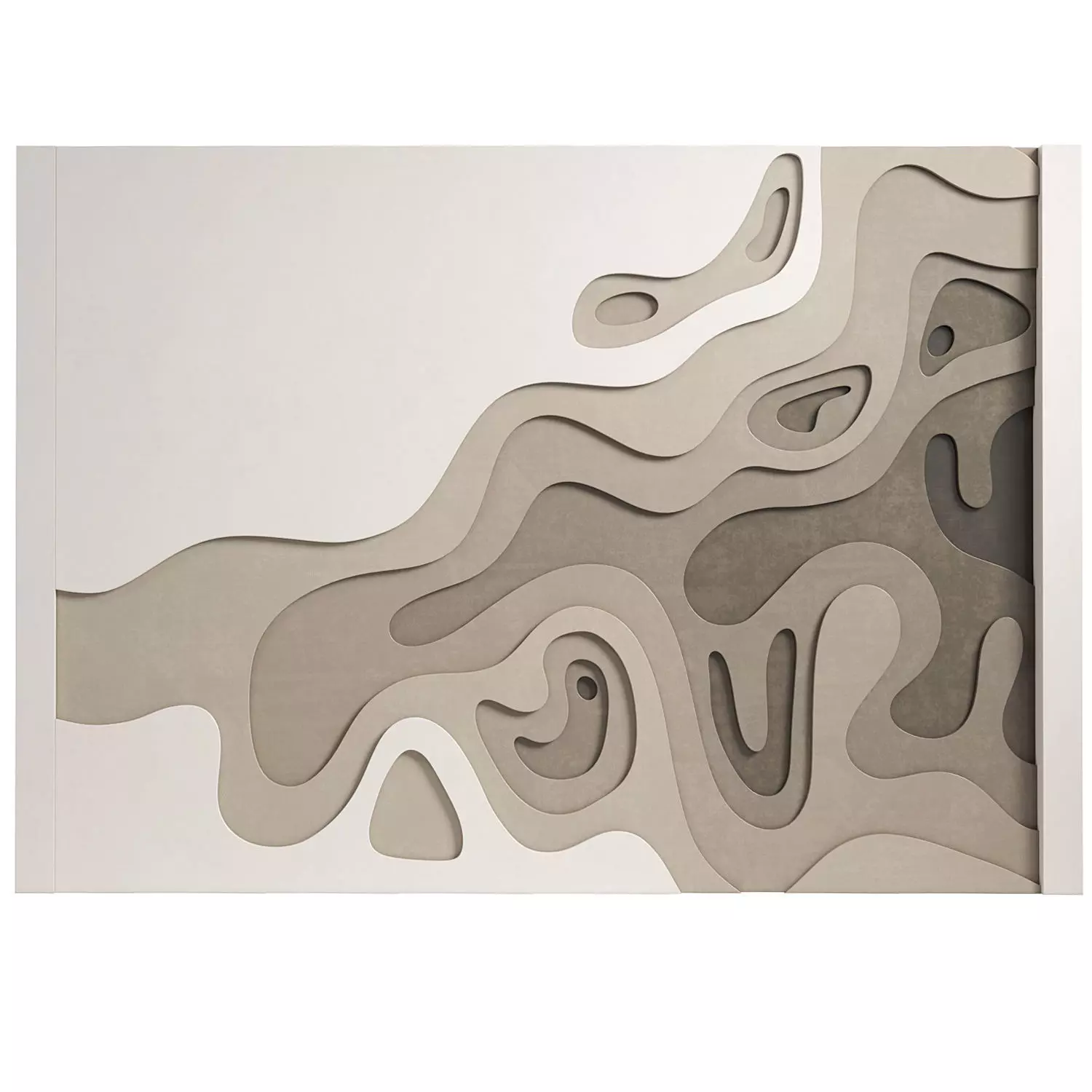 Decorativ panel wave 26 3D model_0