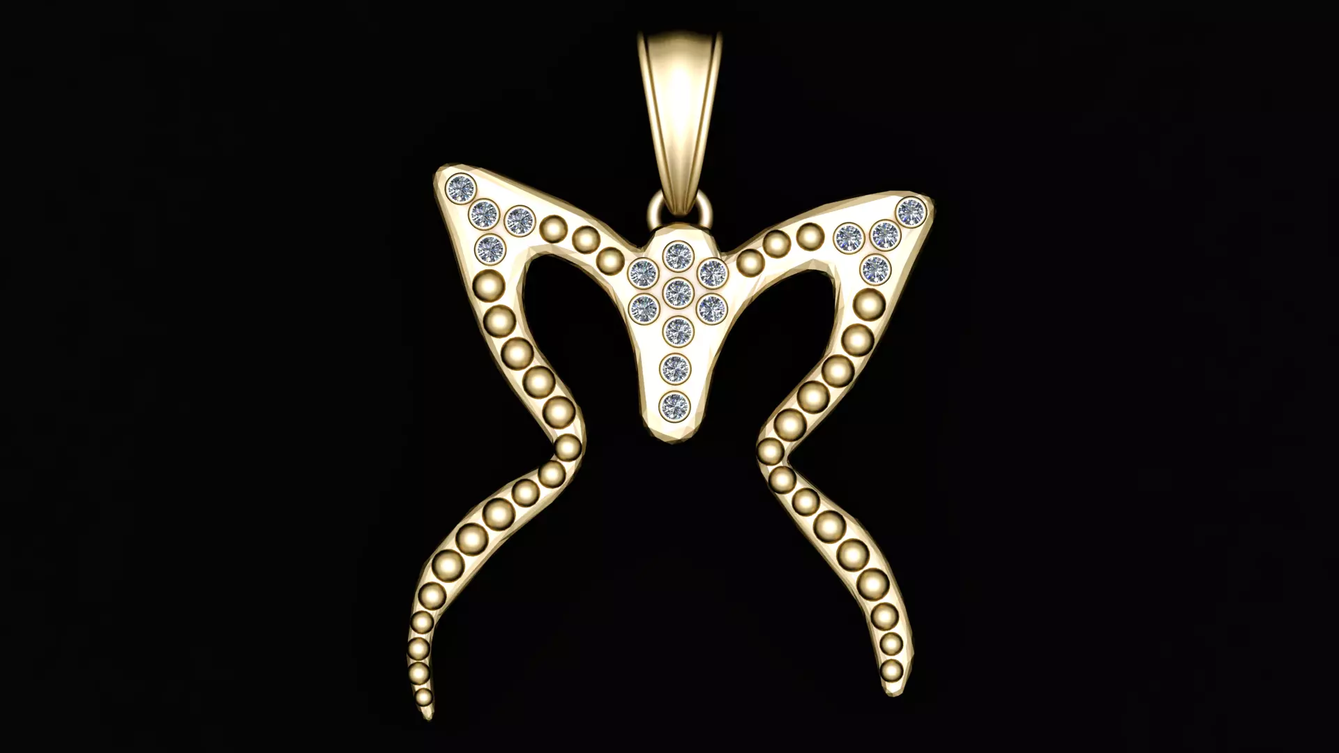 GENUINE GOLD PENDANT 3D PRINTIABLE MODEL 3D print model