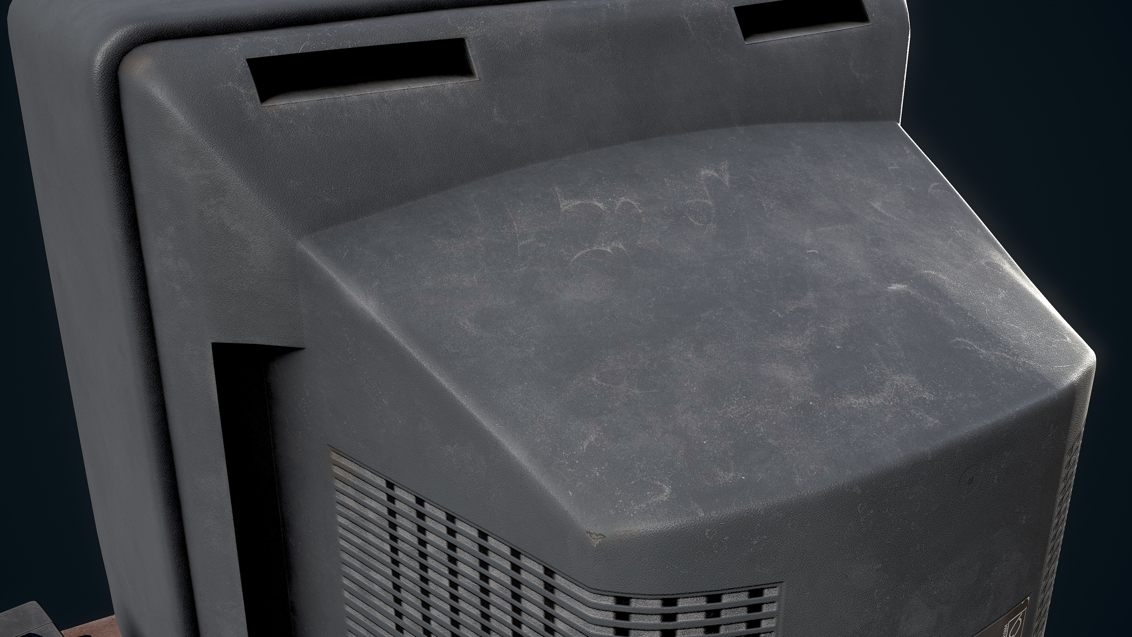 90s Retro TV Unit 3D model 3D model_5