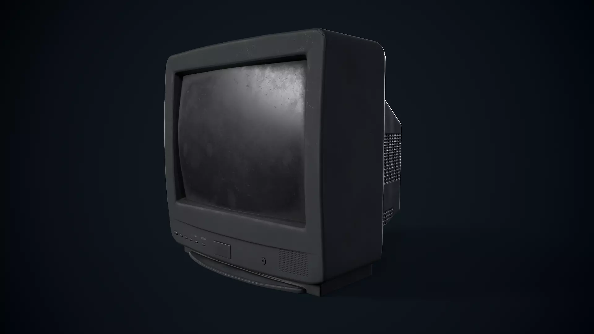 90s Retro TV Unit 3D model 3D model_0