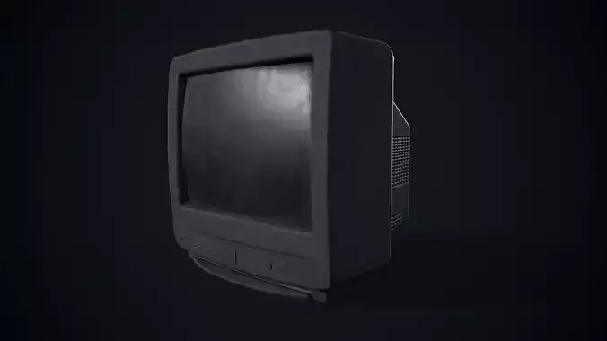 90s Retro TV Unit 3D model