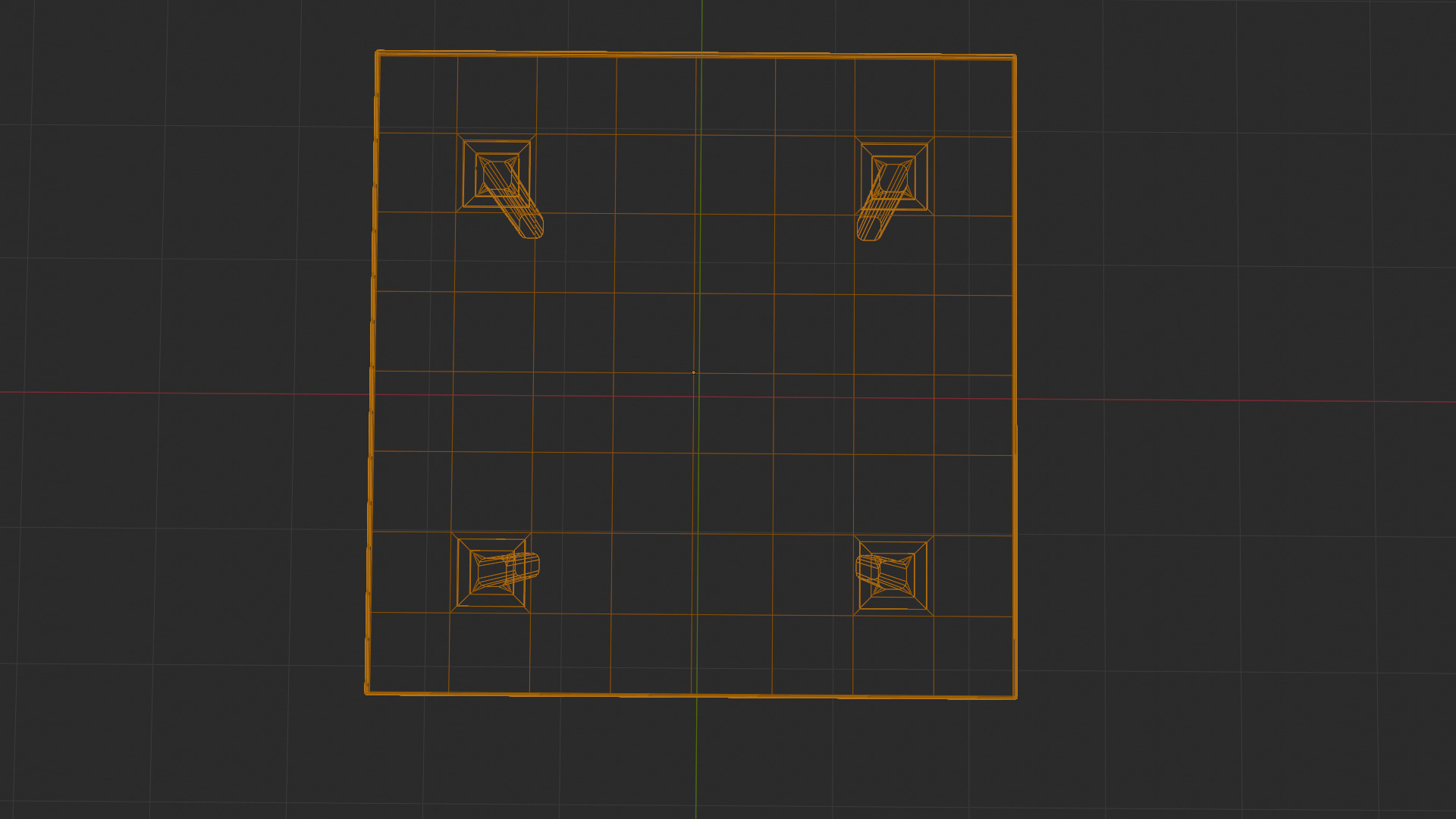 Modern Wooden Dining Table Low-Poly 3D Model Low-poly 3D model_4