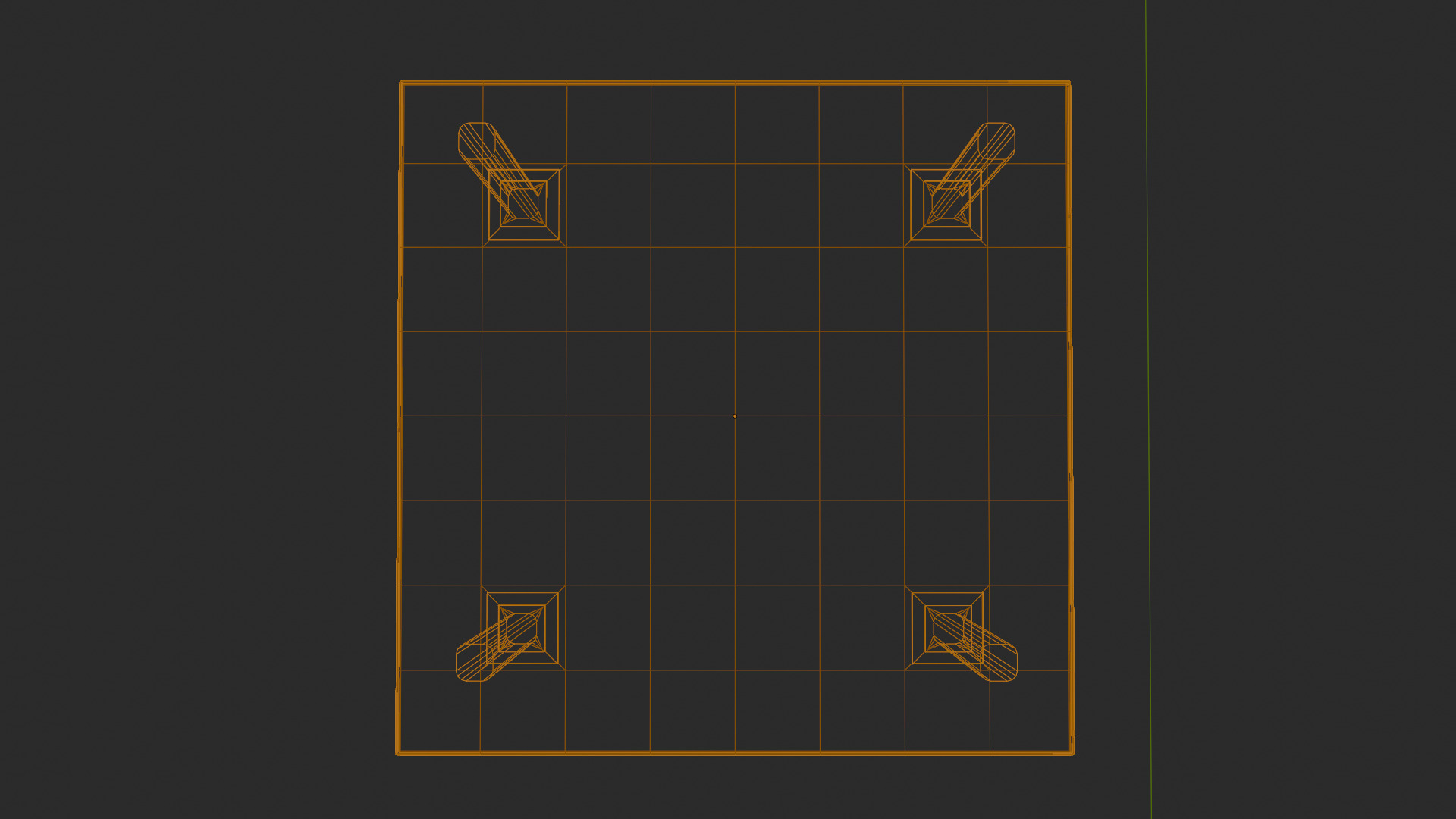 Modern Wooden Dining Table Low-Poly 3D Model Low-poly 3D model_5