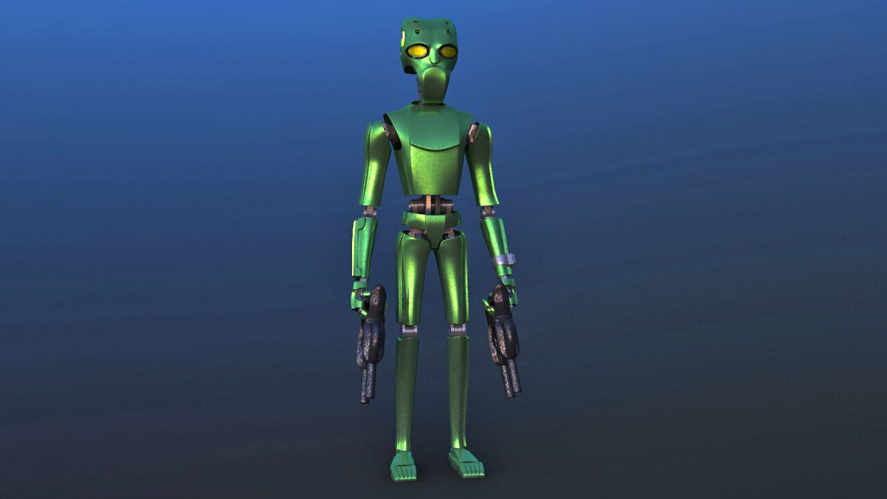 Robot Alien 3D model_13