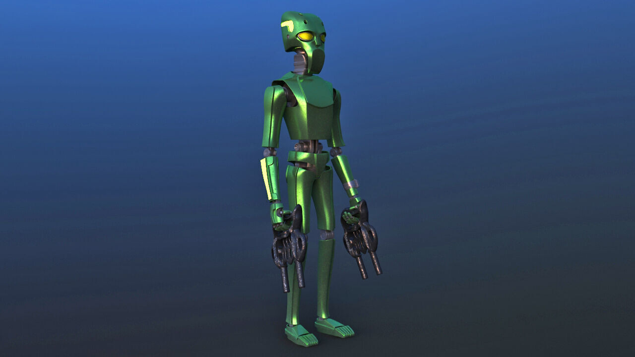 Robot Alien 3D model_12