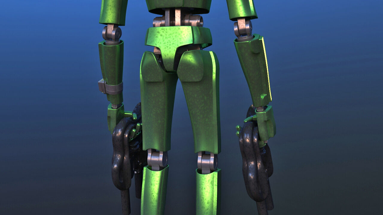 Robot Alien 3D model_19