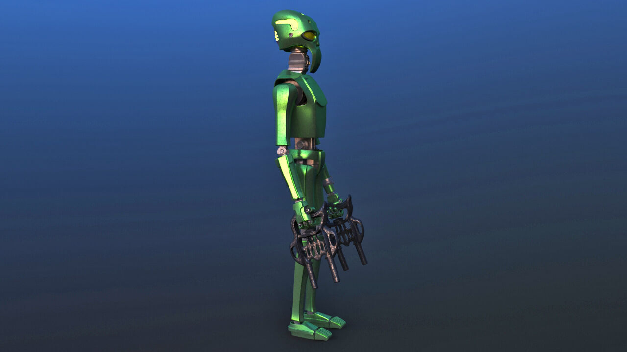 Robot Alien 3D model_11