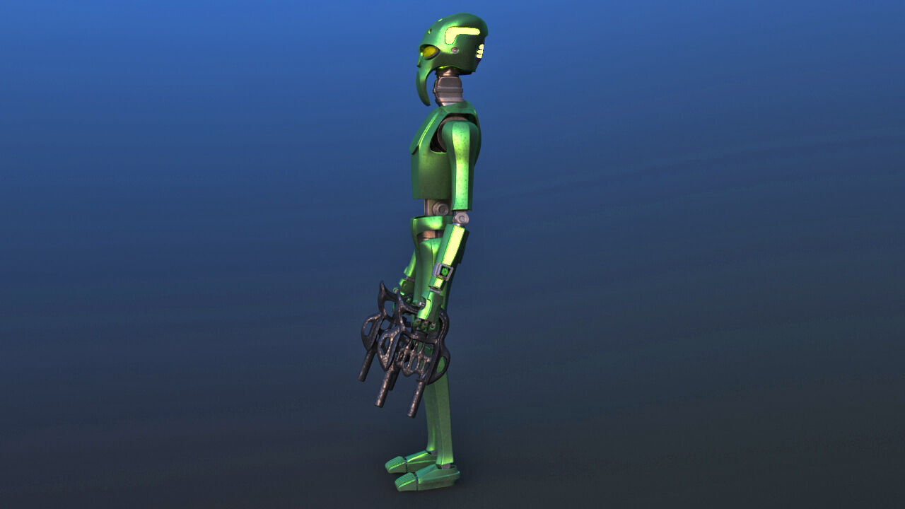 Robot Alien 3D model_4