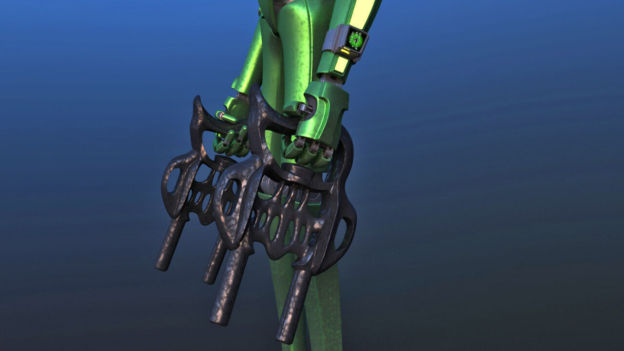 Robot Alien 3D model_24