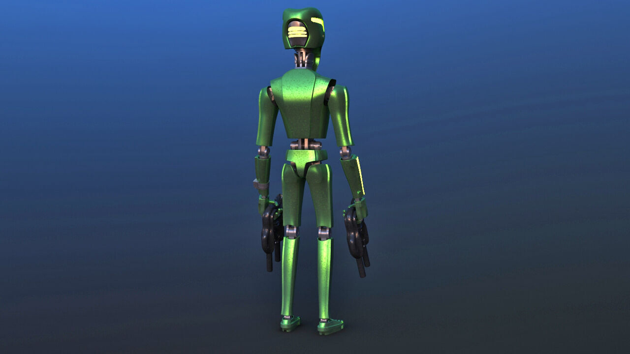 Robot Alien 3D model_8
