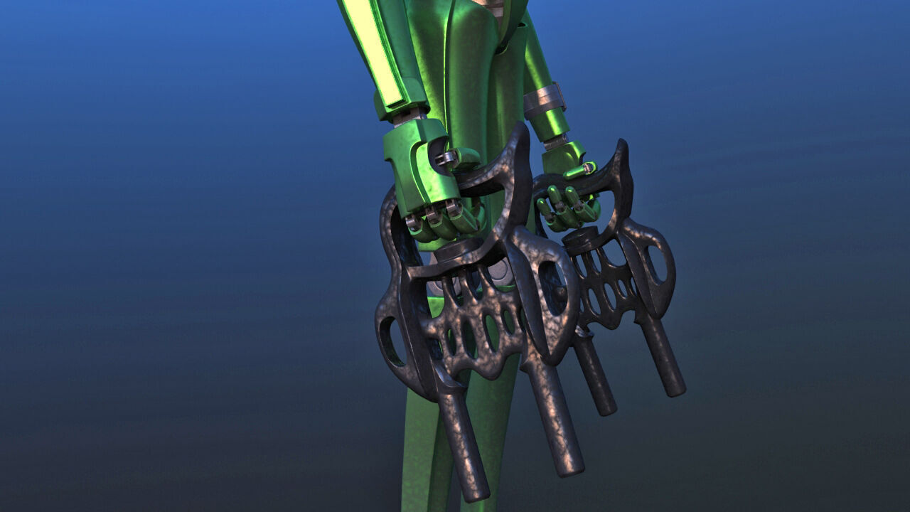 Robot Alien 3D model_25