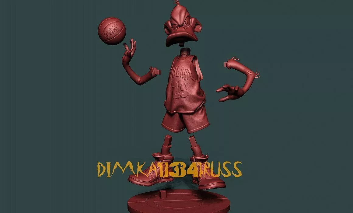 Daffy Duck 3D model 3D printable | CGTrader