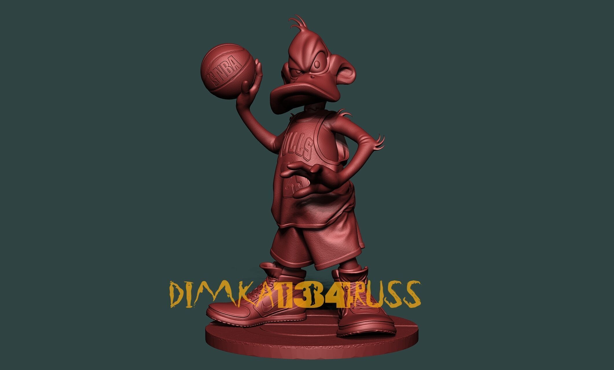 Daffy Duck 3D print model_15
