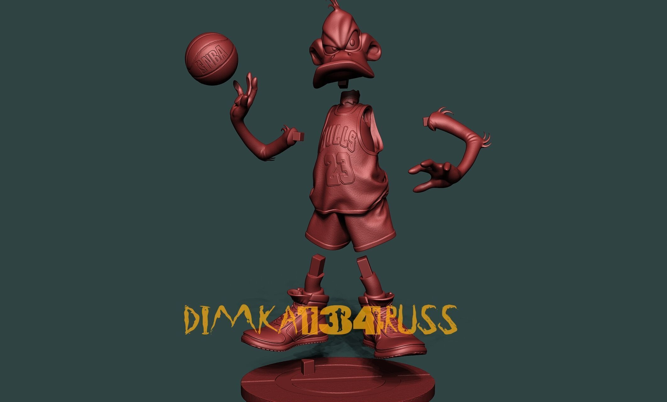 Daffy Duck 3D print model_20