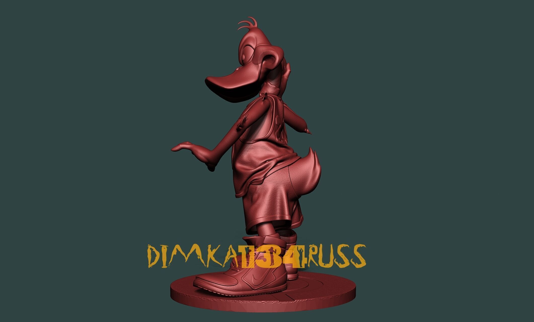 Daffy Duck 3D print model_11