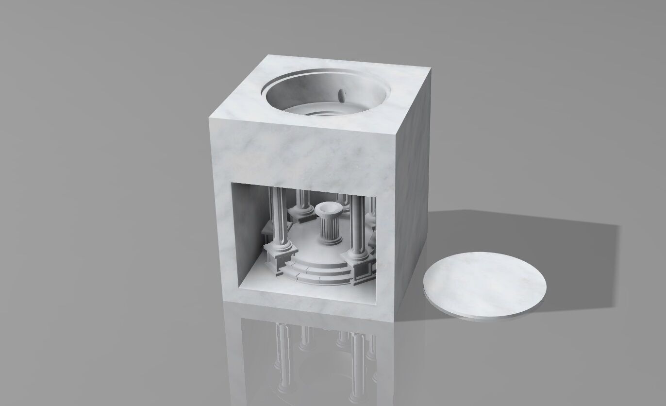 3D Modular Wall Night Light Cube Lamp Design STL STEP OBJ 3D print model_1