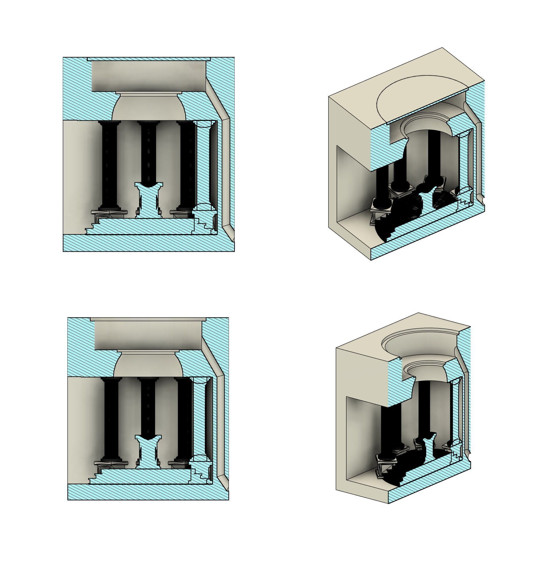 3D Modular Wall Night Light Cube Lamp Design STL STEP OBJ 3D print model_2