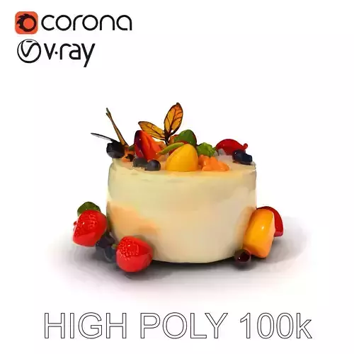 Deluxe Fruit Cake Model Pack with Decorative Elements