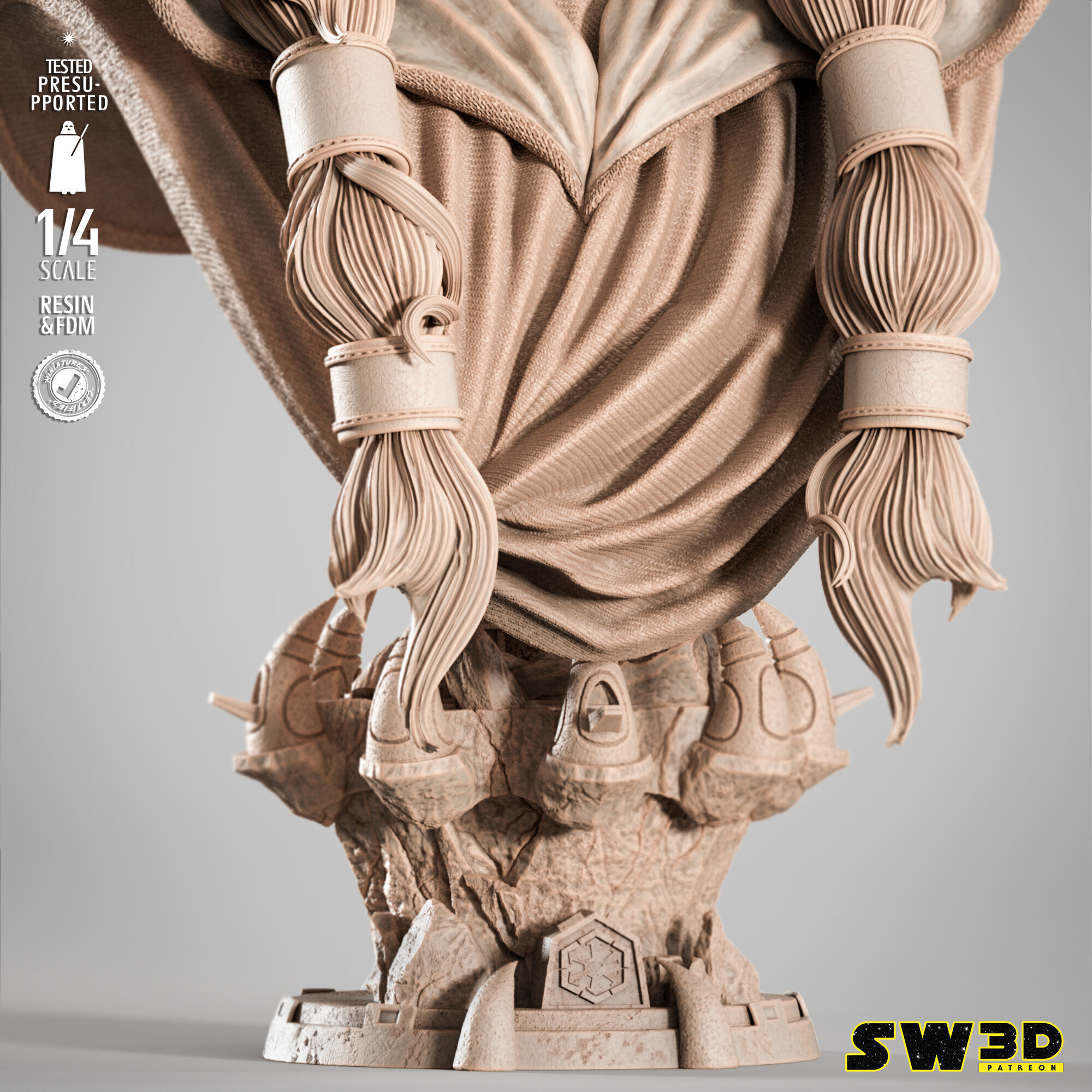 STAR WARS Darth Traya Portrait Bust 3D print model_18