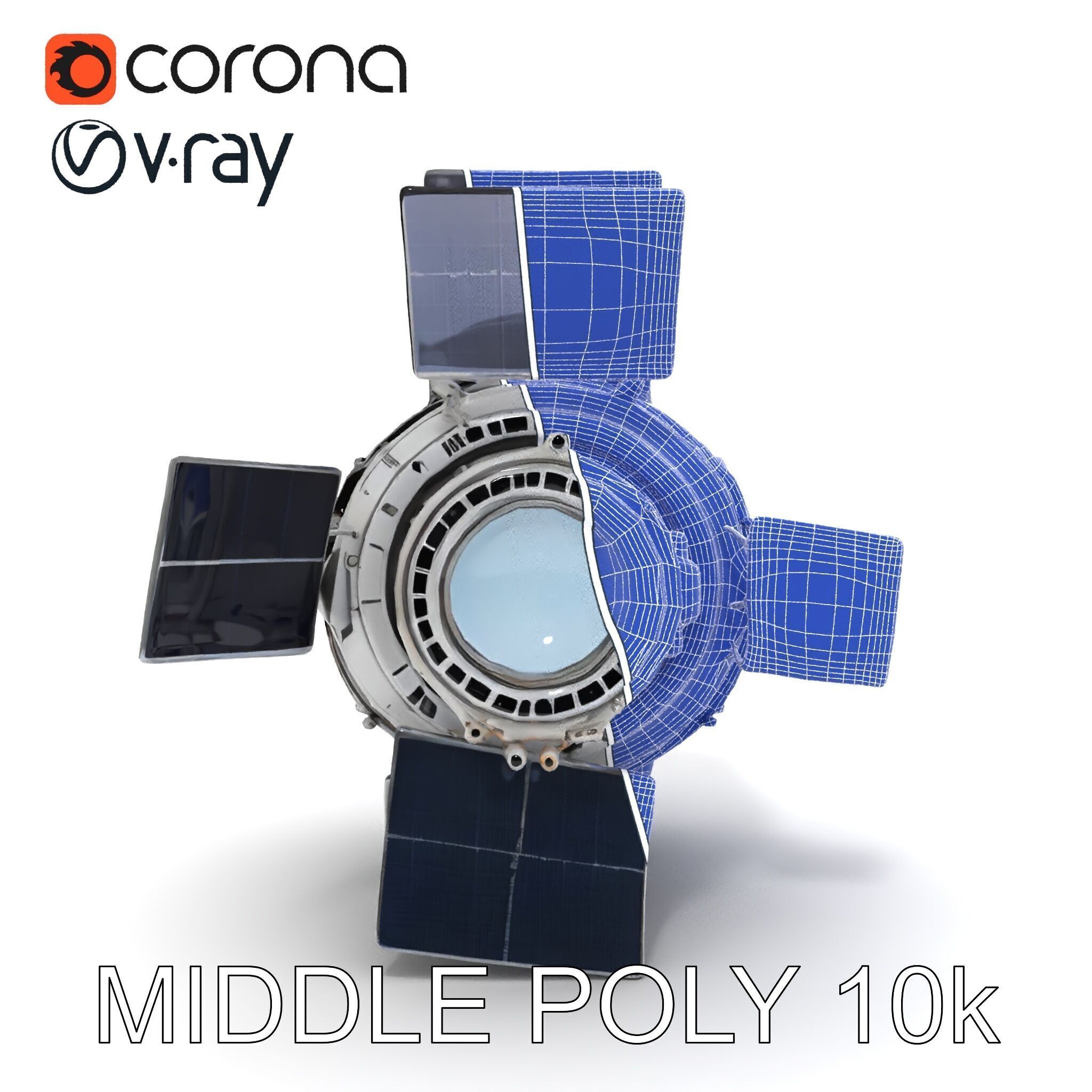 Space Satellite Module D Model Pack Low-poly 3D model_19