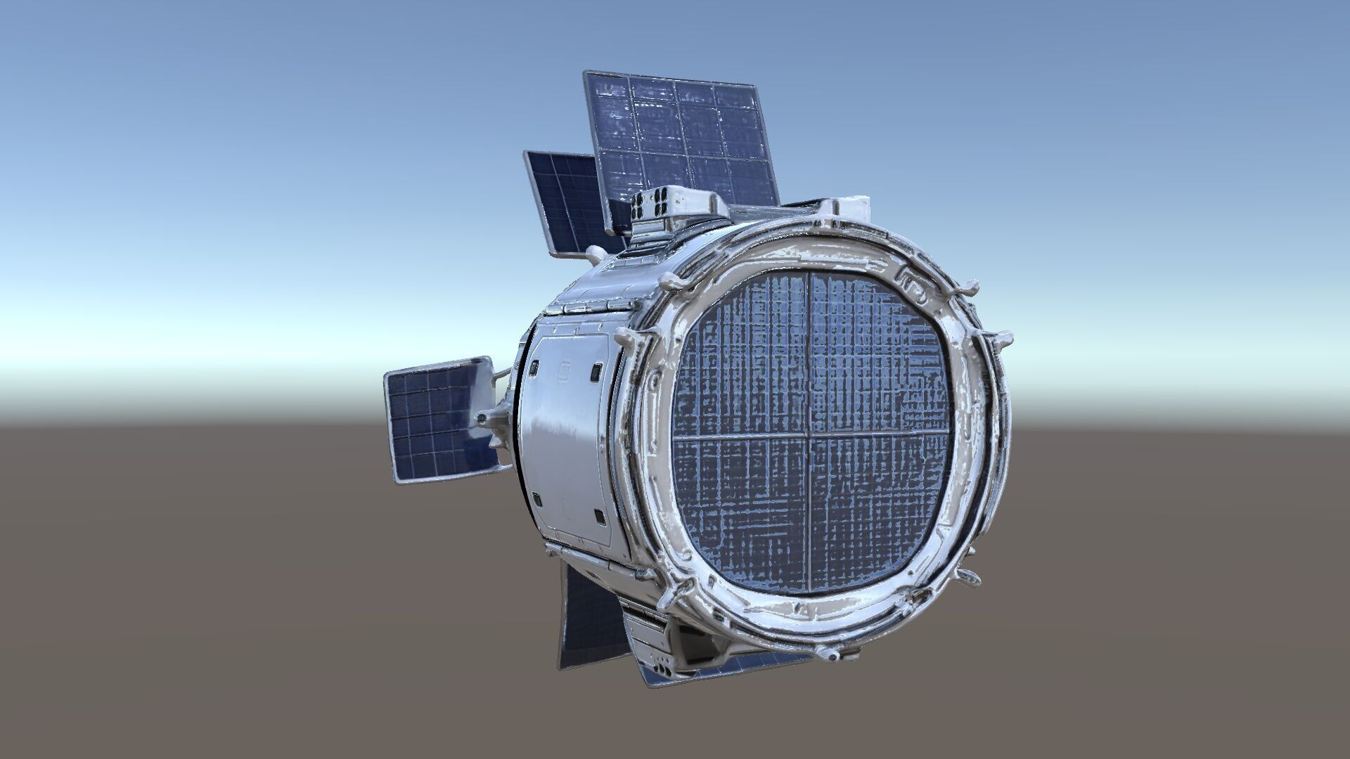 Space Satellite Module D Model Pack Low-poly 3D model_5