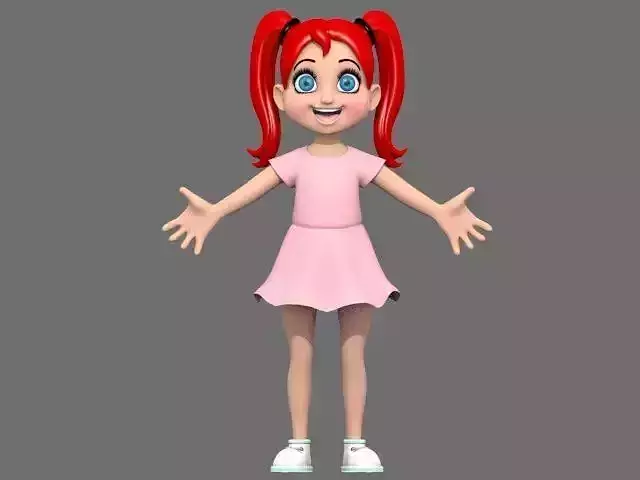 The Cartoon Girl 3D model