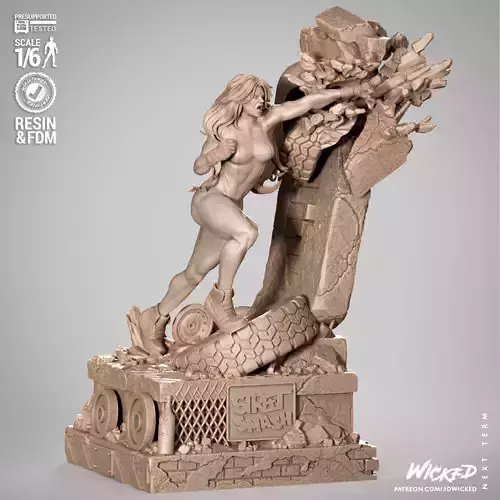 Wicked Marvel She Hulk Sculpture