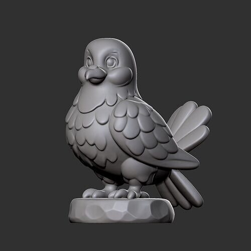 Bird Pigeon Dove 3D Model  Printable STL for 3D Printing 3D print model