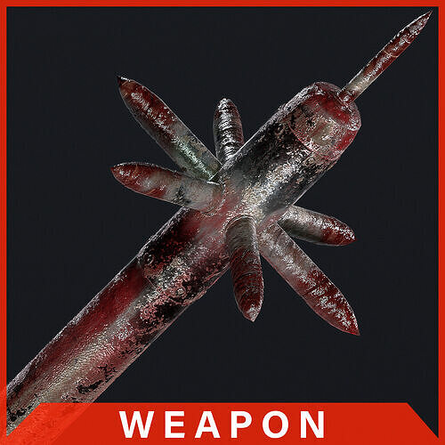 The Skullsplitter - Melee Weapon Low-poly 3D model