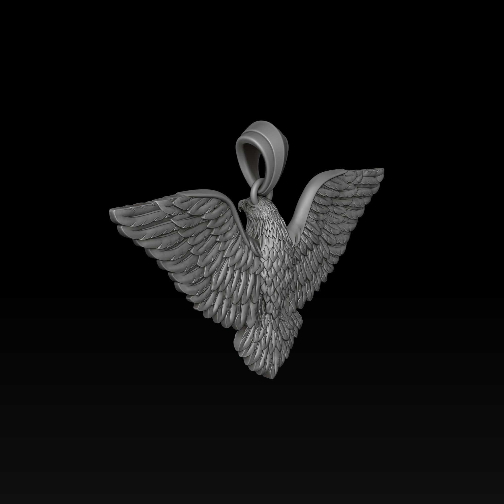 Eagle Pendant 3d 3D print model_5