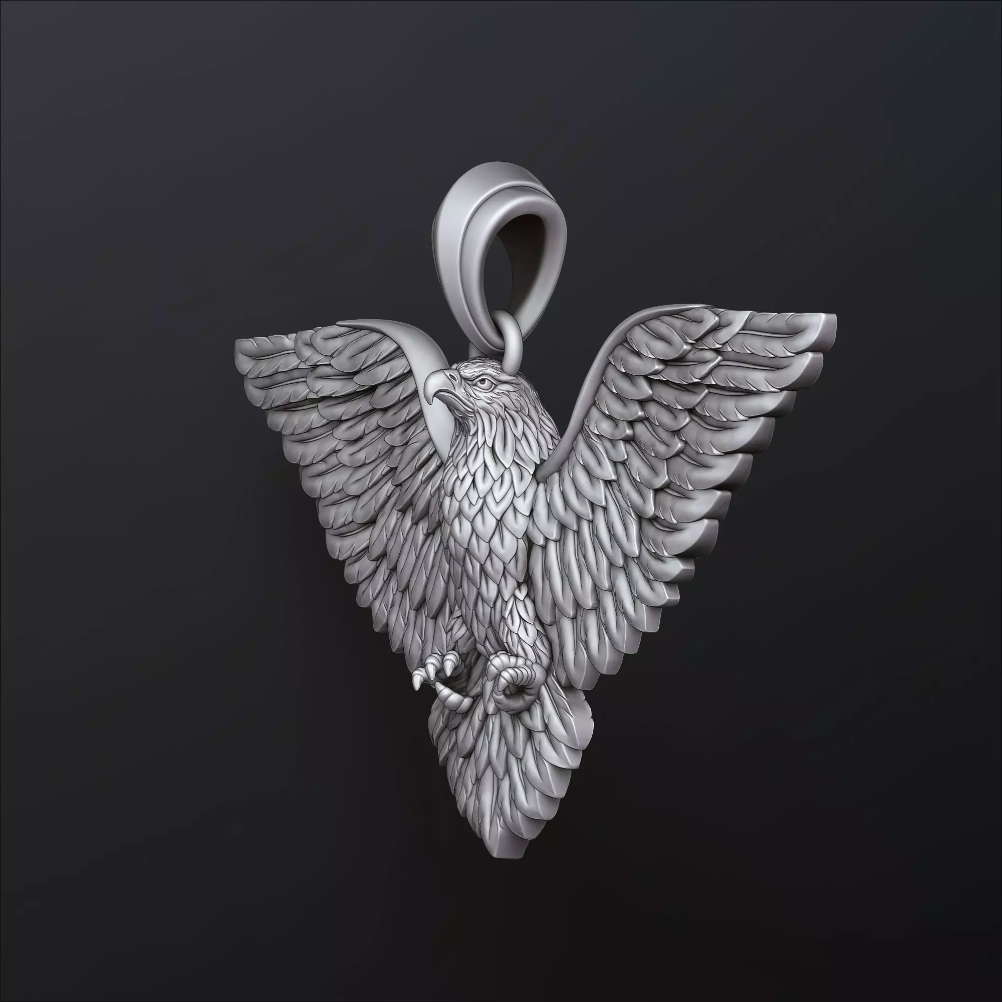 Eagle Pendant 3d 3D print model_0
