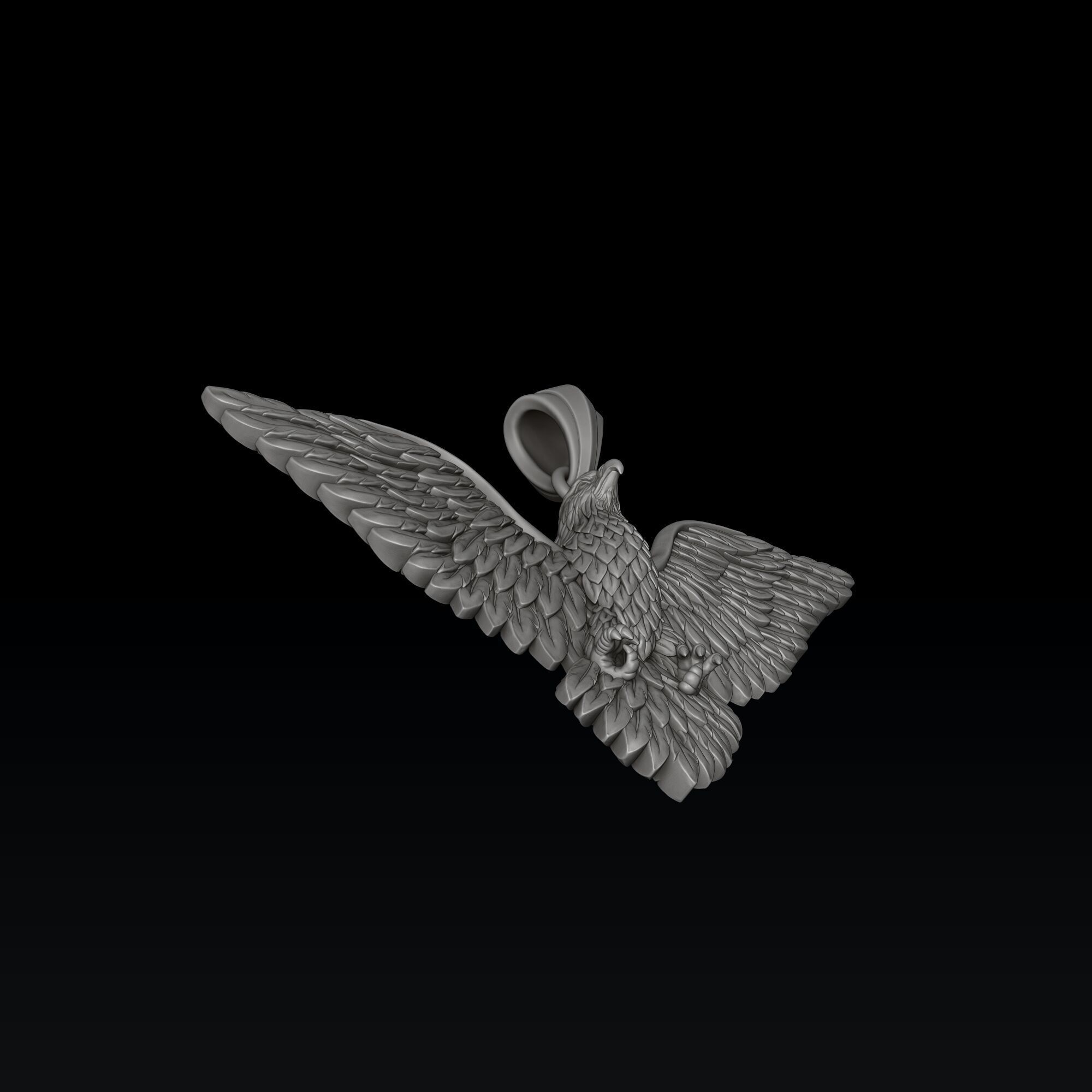 Eagle Pendant 3d 3D print model_3