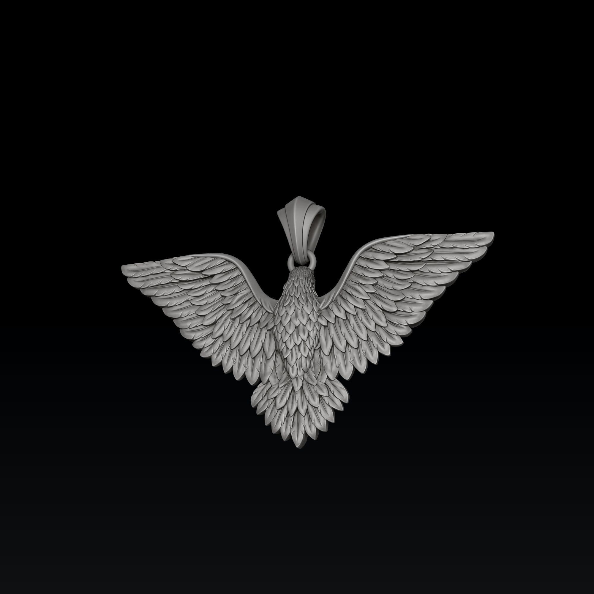 Eagle Pendant 3d 3D print model_2