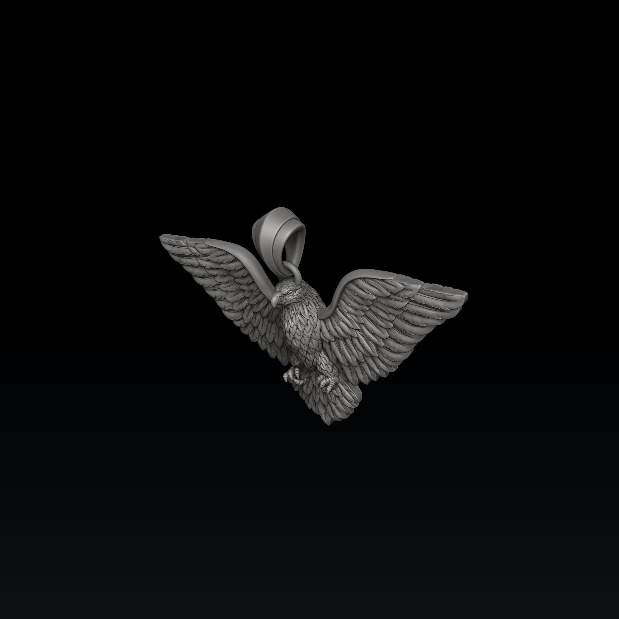 Eagle Pendant 3d 3D print model_6